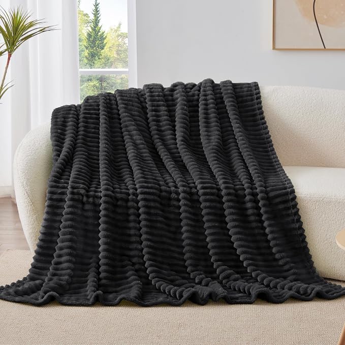 BEDELITE Ribbed Twin Blanket for Couch & Bed, Warm Yet Lightweight, Ribbed - Image 7
