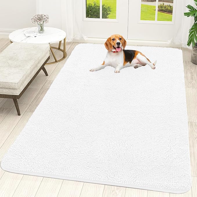 OLANLY Dog Door Mat for Muddy Paws 70x46, Super Absorbent Chenille Mud Mat | by OLANLY