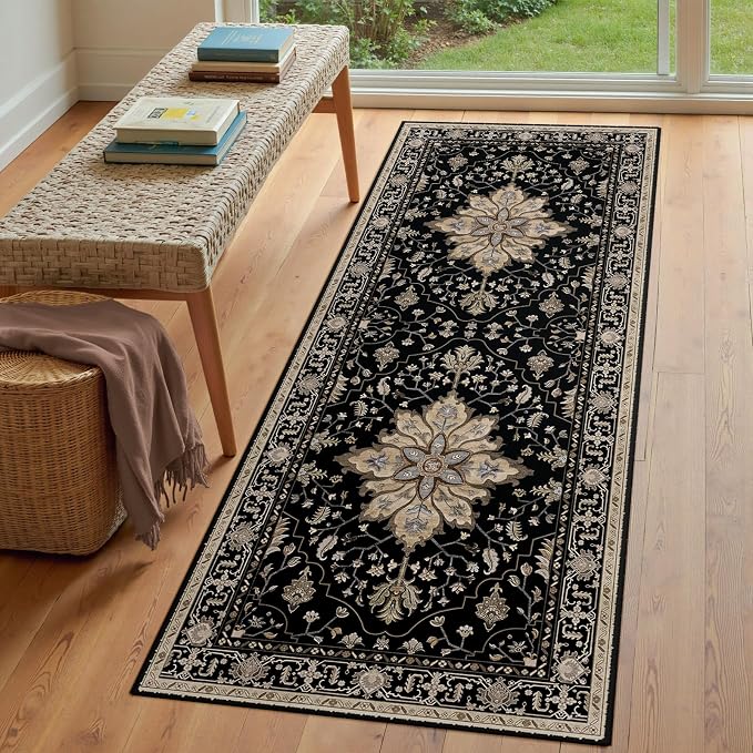 RELEANY Washable Area Rug, Runner 3'x7', Water Repellent, Pet Friendly - Image 3