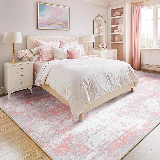 RELEANY Washable 5'x8' Abstract Area Rug by RELEANY