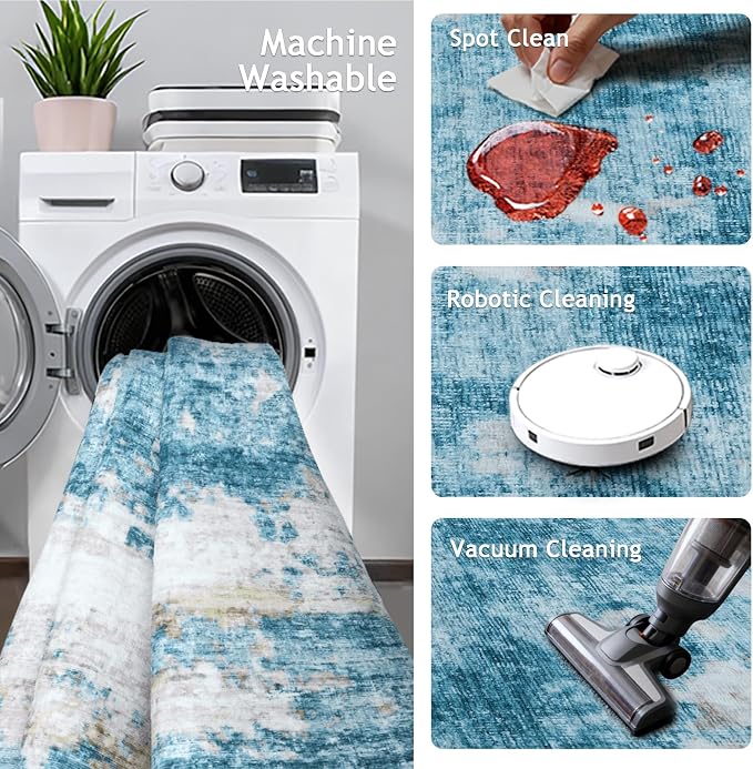 3x8 Runner Rug Non Slip Washable Rugs - Image 3