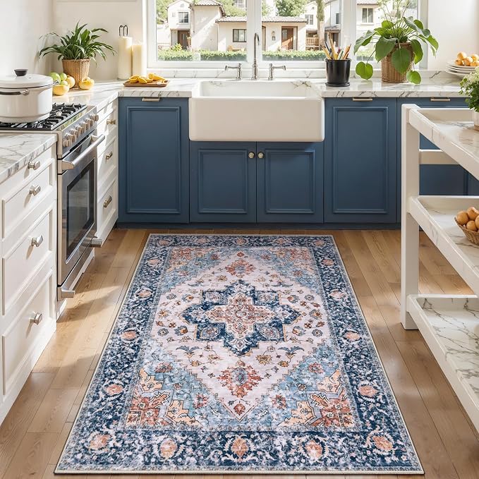 SERISSA 3x4 Washable Non Slip Boho Area Rug - Image 2
