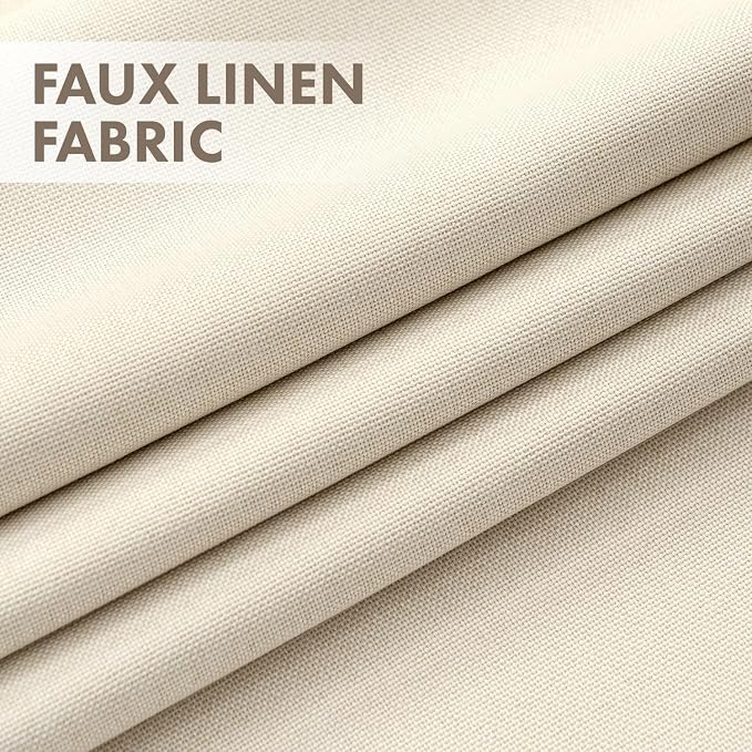MIULEE 100% Blackout Linen Curtains - Image 3