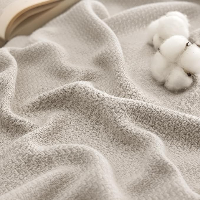 Bedsure GentleSoft 100% Cotton Large Throw Blanket by Unknown
