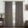 Memory Trained Pinch Pleated Flax Linen 102 Inch Extra Long Curtains by PleatedDrapes