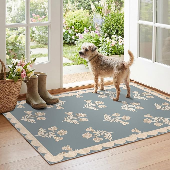 Floral Outdoor Rug by Othilic