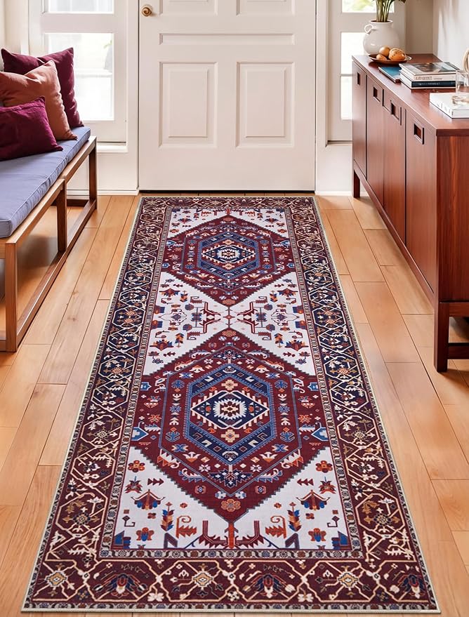 SERISSA 2x5 Washable Non Slip Boho Runner Rug - Image 5