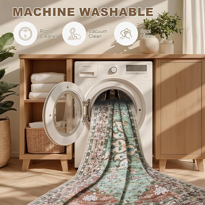 4x6 Area Rugs Living Room: Washable Rug - Image 6