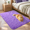 2x3 Purple Fluffy Soft Area Rug Non-Slip by ModernHomeDecor