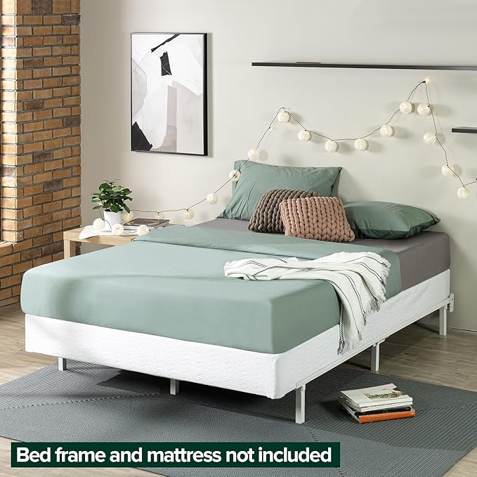 ZINUS 7 Inch California King Metal Smart Box Spring with Quick Assembly, Mattress Foundation, Strong Metal Frame, Easy Assembly