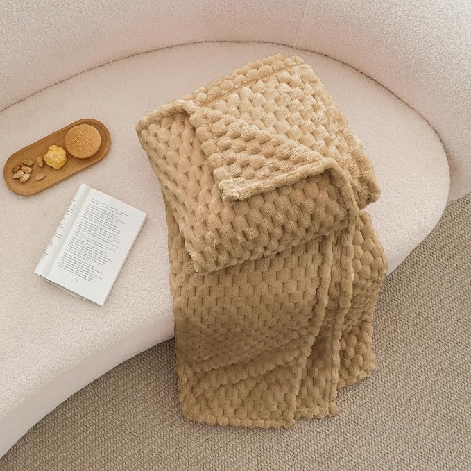 BEDELITE Camel Throw Blanket for Couch, Soft Cozy Gifts for Women, 50 * 60 | 3D - Image 6