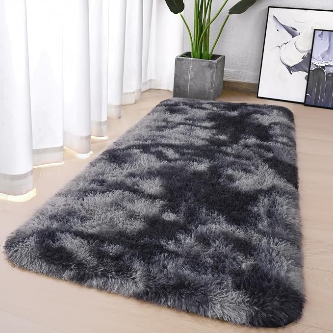 Chicrug Soft Runner Rugs for Bedroom Living Room Plush Fluffy Rug 2x4 | Shag - Image 2