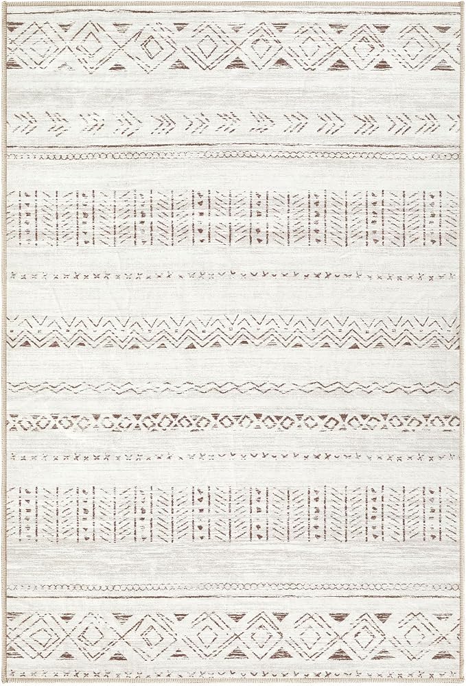 cotiled Washable 2x3 Entryway Rugs: Boho Moroccan Soft Small Rug | Non-Slip - Image 7