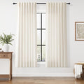 Modern Linen Curtains 63 Inch Length by Nanspring