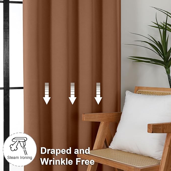 Simplebrand Ava Sun Baked Blackout Curtains - Image 7