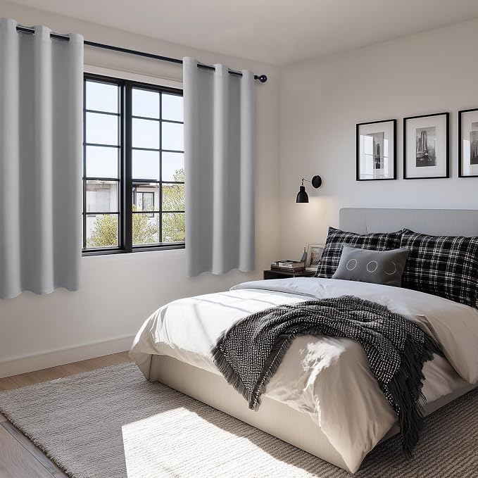 Blackout Curtains for Bedroom, 42 x 72 Inch, 2 Panels | Light Blocking - Image 6