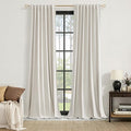Extra Long 100% Blackout Linen Curtains by Guken