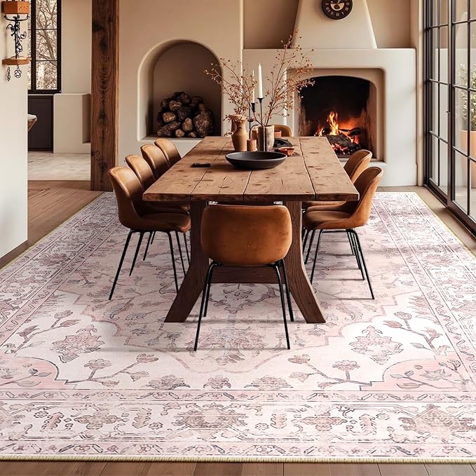 RELEANY Washable Area Rug, Large 10'x14', Water Repellent, Pet Friendly - Image 9