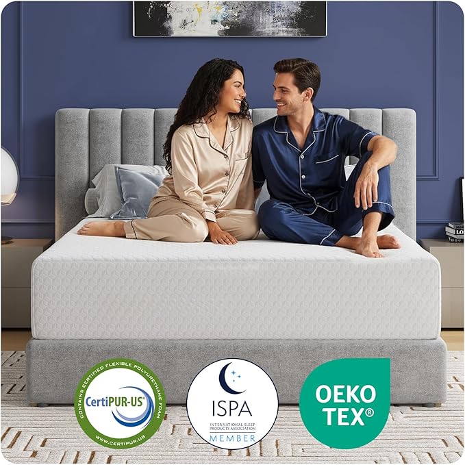 Avenco Queen Mattress, 12 Inch Queen Memory Foam Mattress in a Box for Refresh Sleep & Pressure Relief, CertiPUR-US Certified Soft Queen Size Mattresses