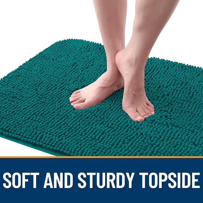 OLANLY Dog Door Mat for Muddy Paws 59x35, Super Absorbent Chenille Mud Mat | - Image 4