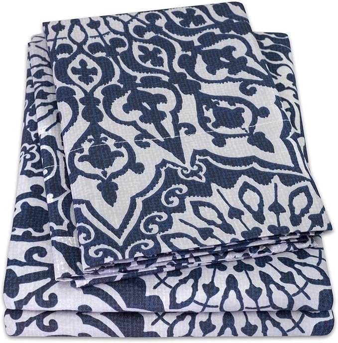 Twin Sheets - Breathable Luxury Sheets with Full Elastic & Secure Corner Straps Built In - 1800 Supreme Collection Extra Soft Deep Pocket Bedding Set, Sheet Set, Twin, Oasis