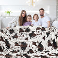 Edenleaf King Size Cow Blanket for Couch Bed, Soft Cozy Fleece Cow Printed by Edenleaf