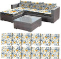 CALBODE 12 Pcs Stretch Outdoor Seat Cushion Covers, Spring Bloom | Washable by CALBODE