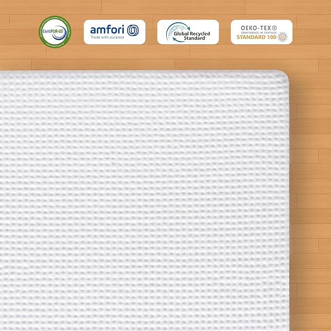 Subrtex 3 Inch Gel-Infused Memory Foam Mattress Topper High Density Breathable Bed Tooper Rayon Made from Bamboo Cover CertiPUR-US Certified (Full)