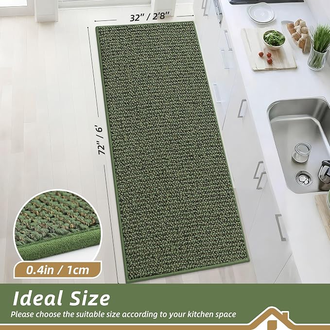BEQHAUSE Kitchen Runner Rugs 32"x72", Kitchen Mats - Image 2