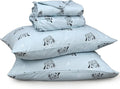 RUVANTI Flannel Sheets California King Size - 100% Cotton Brushed Cal King Bed Sheets Set - Deep Pockets 14 Inches - All Seasons Breathable & Extra Soft - Warm & Cozy, 4 Piece, Soul Dog