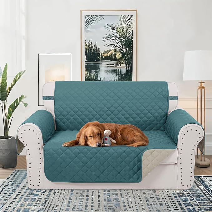 Reversible Loveseat Couch Sofa Covers, Friendly Furniture Protector - Image 2