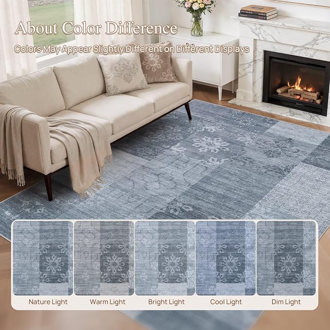UERMEI 5x7 Area Rug for Living Room - Image 6