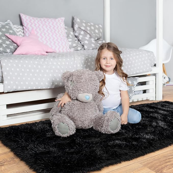 Pionblank Fluffy Runner Rugs for Bedroom 2x6, Plush Soft Fuzzy Bedside Carpet - Image 3