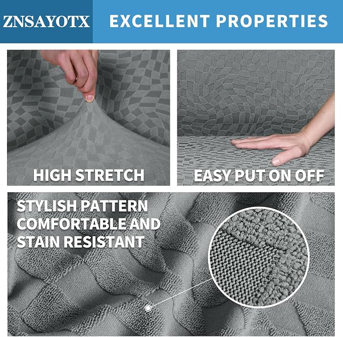 ZNSAYOTX 1 Piece Stretch Sofa Covers - Image 3