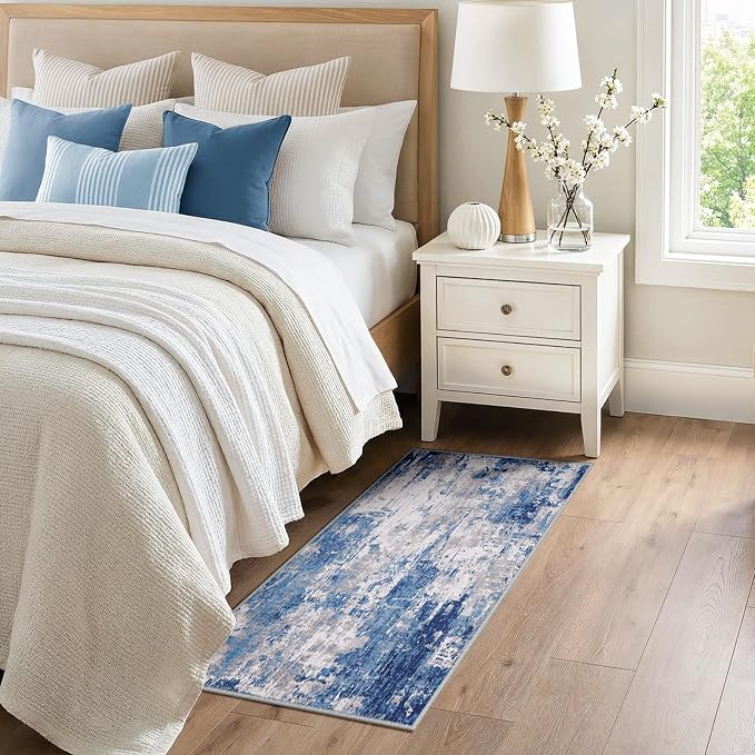 RELEANY Washable 2'x5' Abstract Area Rug - Image 2