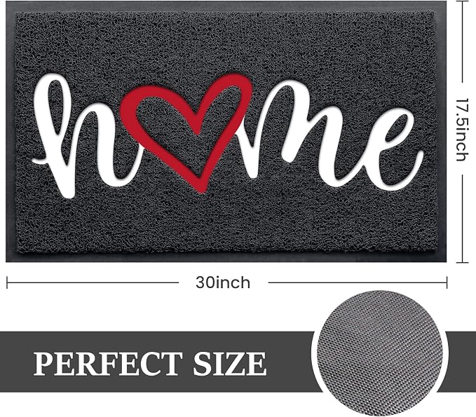 Door Mat Welcome Mat Floor Mat for Entryway, High Traffic Areas | Low Profile - Image 2