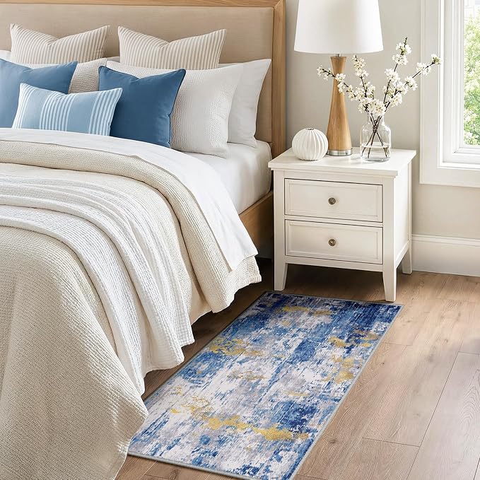 RELEANY Washable 2'x5' Abstract Area Rug - Image 3