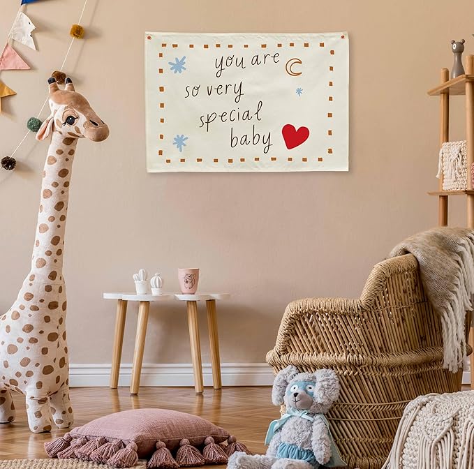 You Are So Special-Nursery Rectangular Canvas Banner-Boho Flag Wall Sign Decor for Toddler Boy Girl Kids,Baby Room Above Crib Bedroom Playroom Reading Room Decor-Baby Shower Birthday Christmas Gift