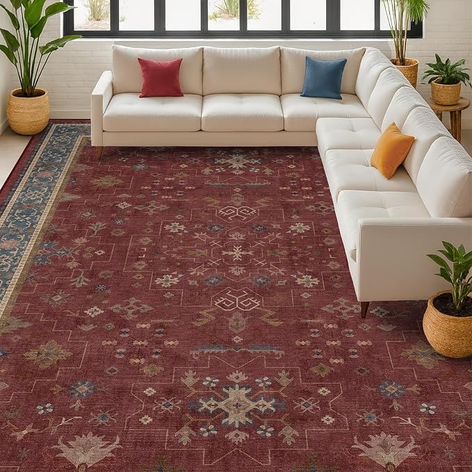 Oriental 7x10 Large Area Rugs for Bedroom Under Bed - Image 8