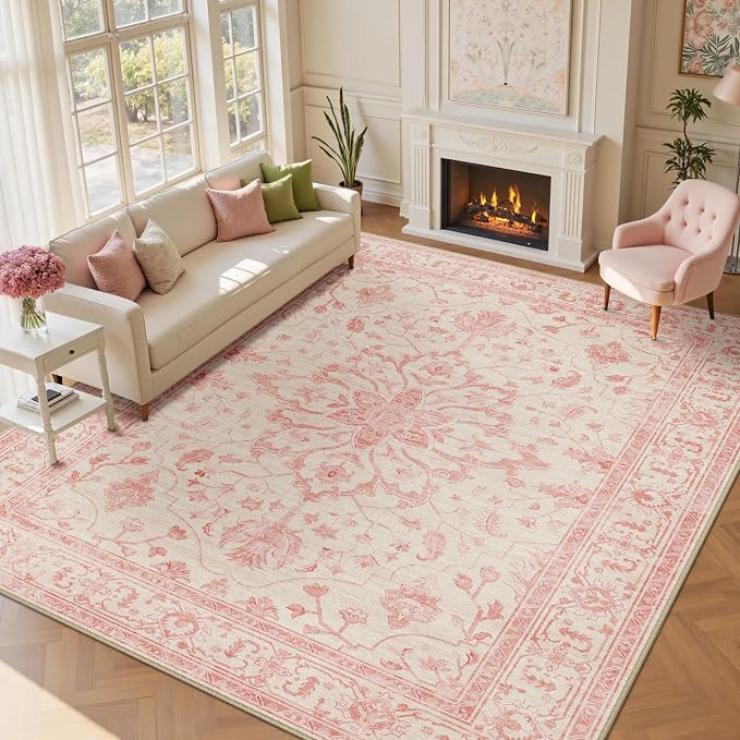 RELEANY Washable Area Rug, Large 9'x12', Water Repellent, Pet Friendly - Image 9