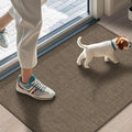 Ultra Thin Indoor Door Mat 17"x29", Non Slip Doormats, Rubber Backing, by LEKEEPGO