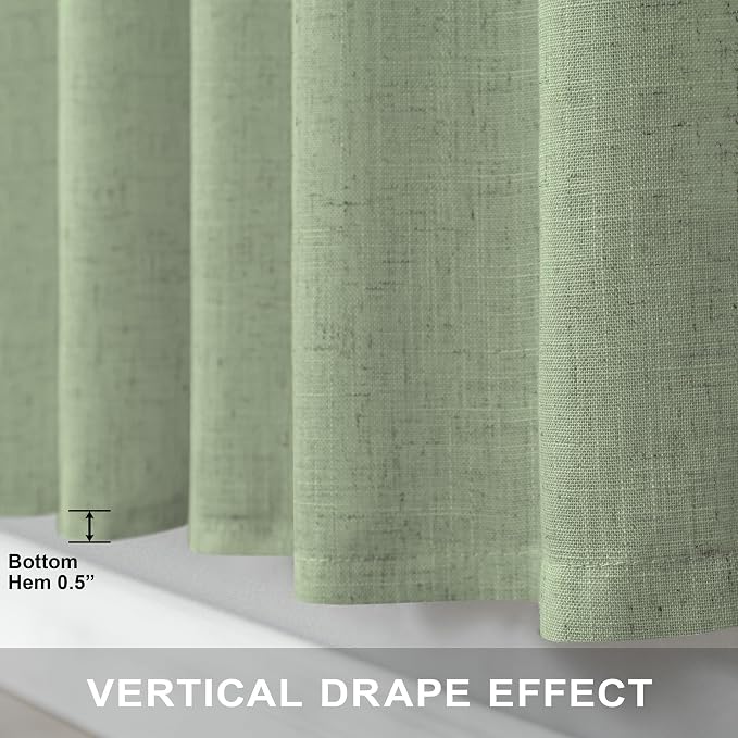Sage Green Curtains 72 Inch Length - Image 6