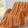 BEDELITE Ribbed Fleece Fall Throw Blanket by BEDELITE