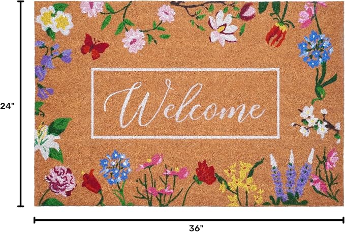 Calloway Mills Butterfly Garden Welcome Doormat 24 x 36 - Image 3