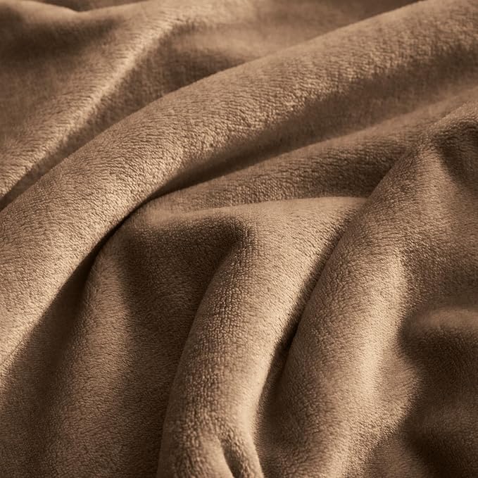 KMUSET Fleece Blanket Grey Queen Size Lightweight Cozy Plush Microfiber Solid - Image 6