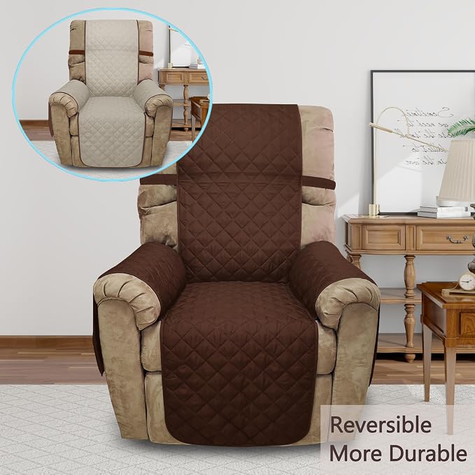 Reversible Chair Covers for Recliner Oversized, Water Repellent, Chair - Image 2