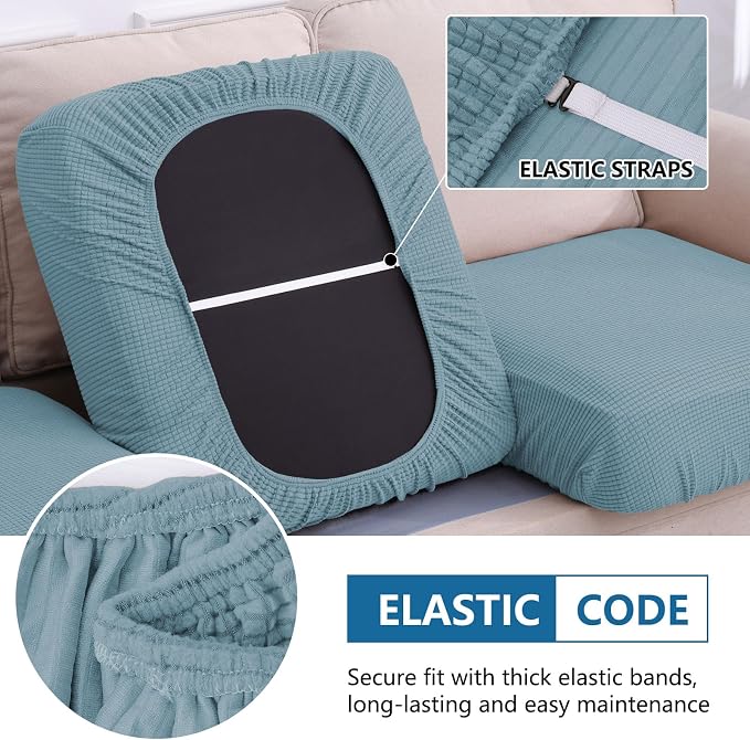 Waterproof Sectional Couch Covers, Non Slip Sofa Cushion Covers | L Shape - Image 4
