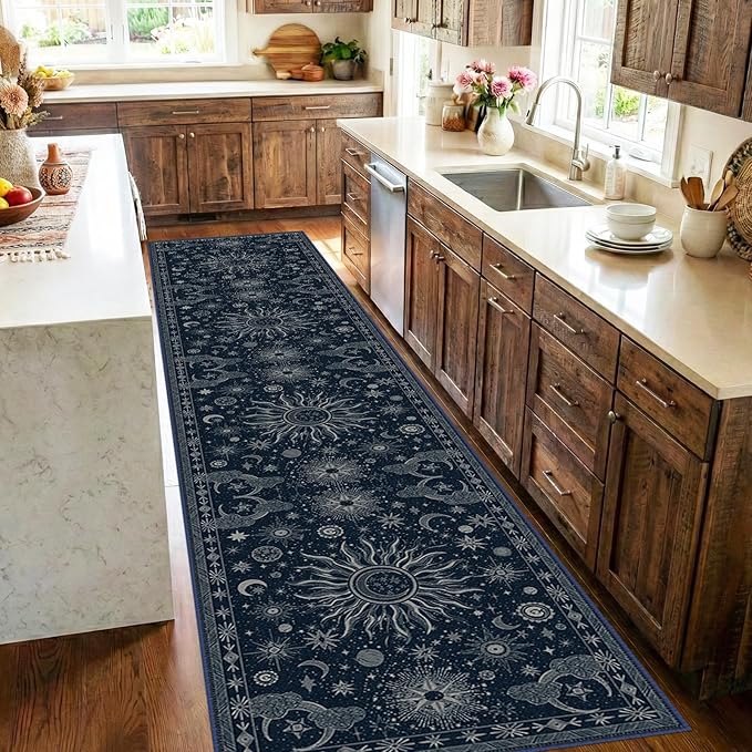 Vacuum-Friendly, 2x10 Washable Area Rug by meejou