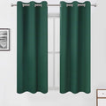 Dark Green Blackout Curtains/42 x 63 Inch/Set of Two Panels Grommet Bedroom by Lemomo