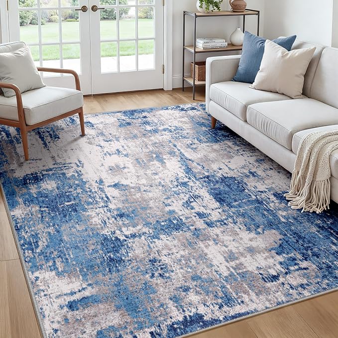 RELEANY Washable Square 7'x7' Area Rug by RELEANY